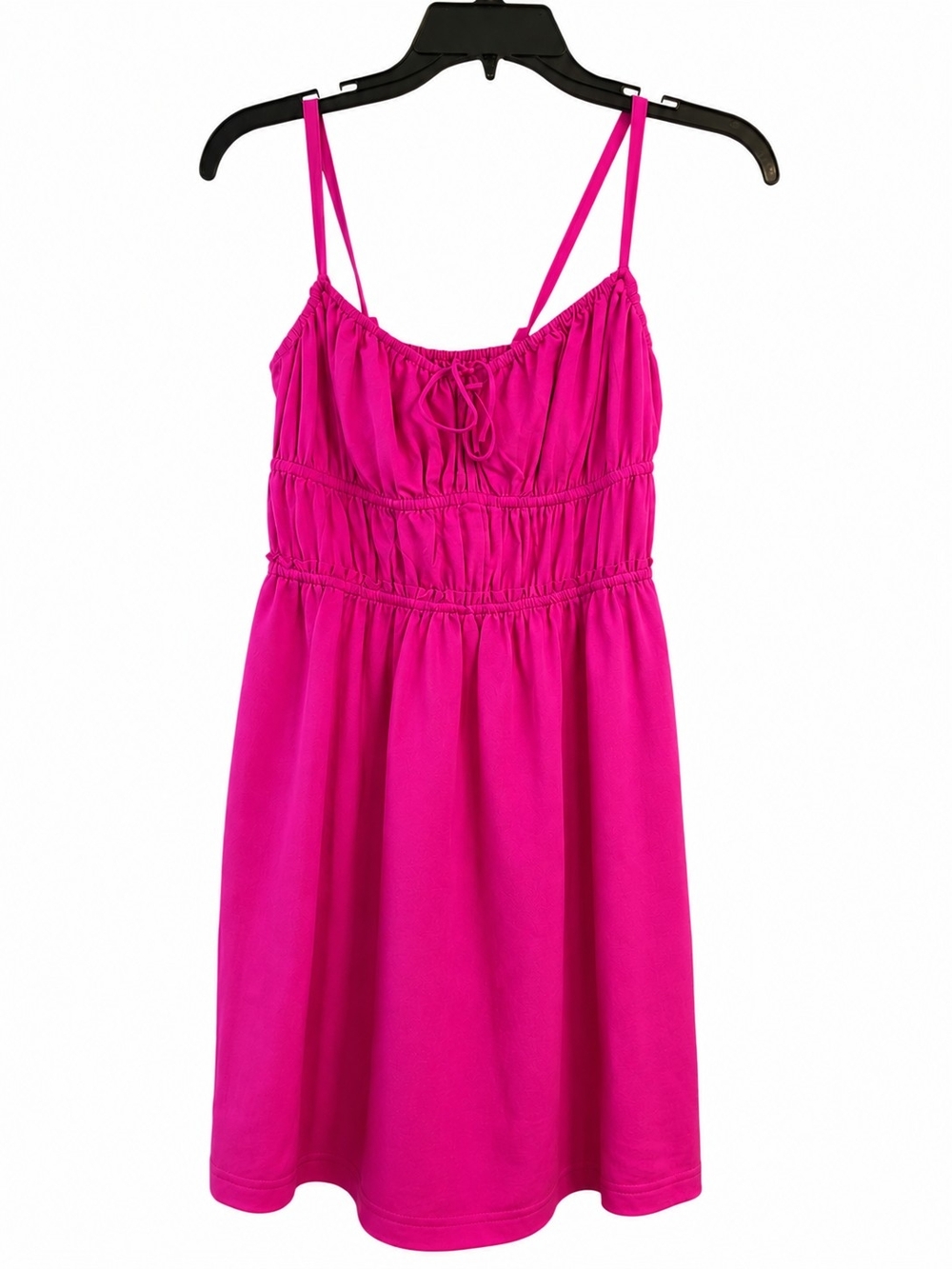 Steve Madden Heather Pink BabyDoll Mini Dress Barbie Core Cottagecore Resort - Picture 3 of 6